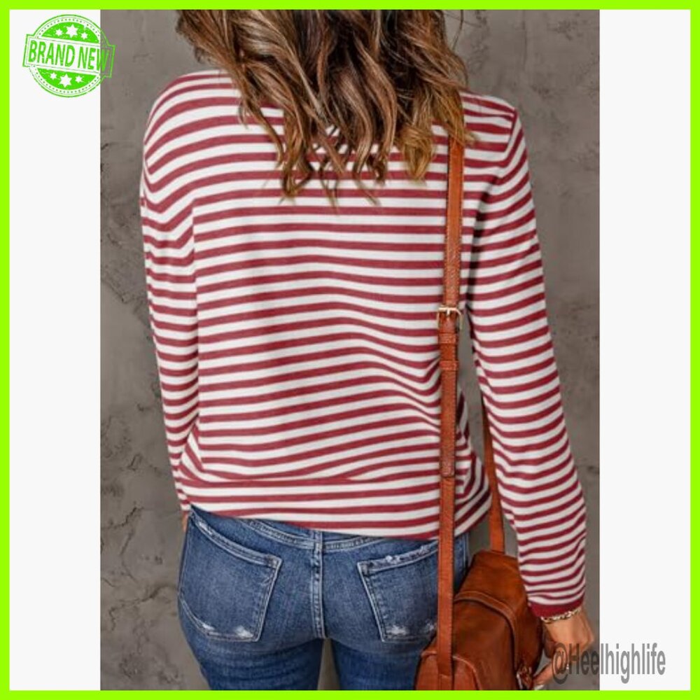 Lightweight Striped Turtleneck Pullover Sweater W… - image 5